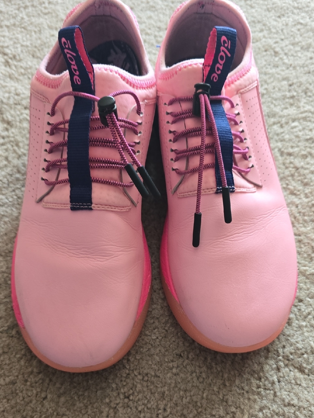Clove Women's Bubblegum Pink Sneakers with Navy Size 9.5